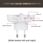 Night Light Motion Sensor With LED Light EU/US Plug Lamps Children'S Night Light Wireless Night Lamp For Bedside Table Bedroom