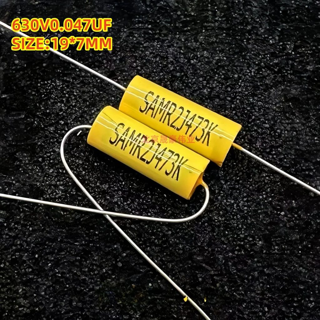 20pcs CBB MKP 0.047uf 473 47nf 0.0047UF 472 4.7NF 630v Axial Through-Hole Audio Coupling Non-Polar Thin Film Capacitor