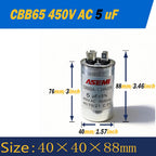 100uF CBB65 450V AC 40uF 45uF 50uF 60uF 65uF 70uF 80uF 90uF Motor Capacitor Air Conditioner Compressor Start Capacitor