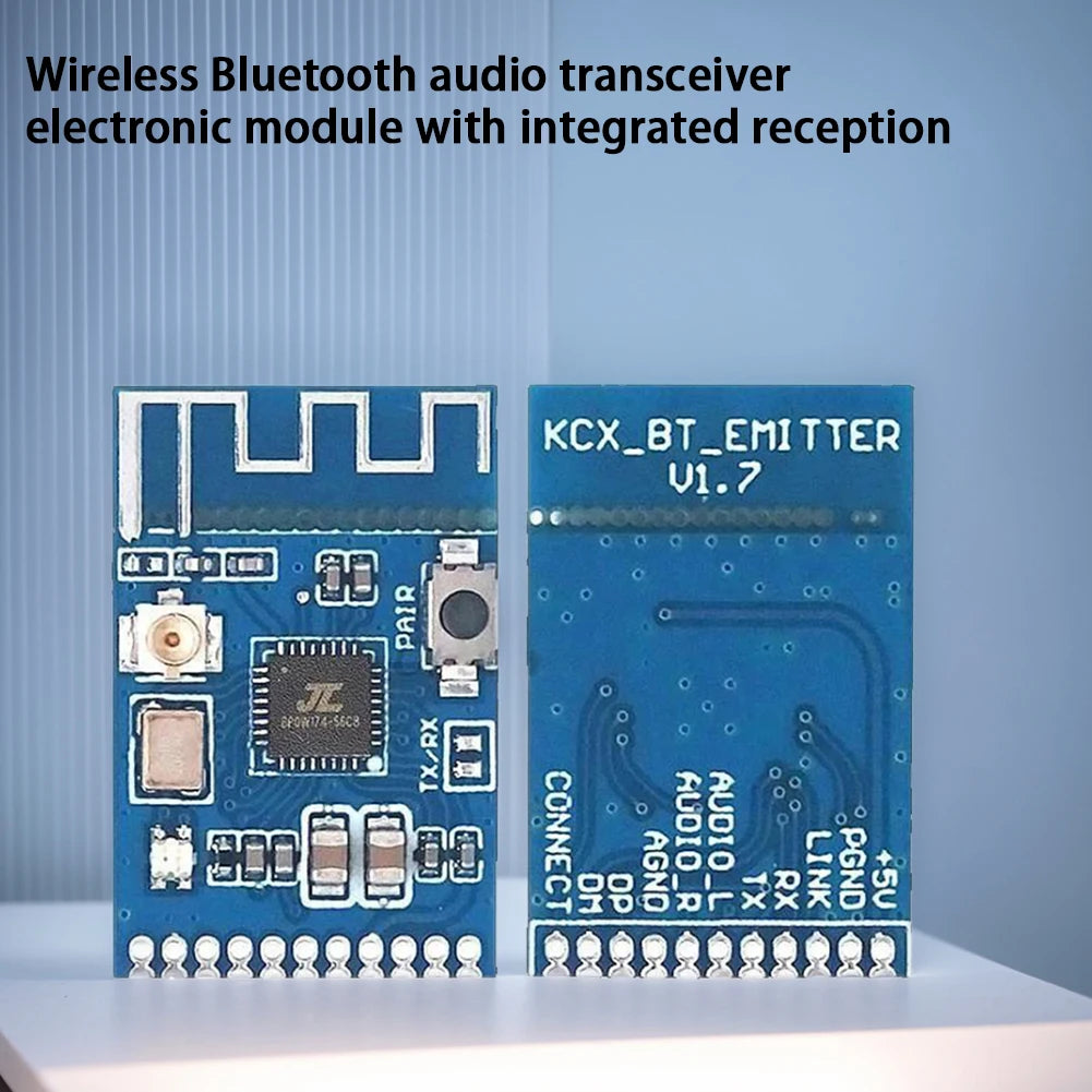 KCX_EMITER Bluetooth-Compatible 5.3 Module 3.5-5V Audio Transmitter Module Earphone Board Wireless Speaker