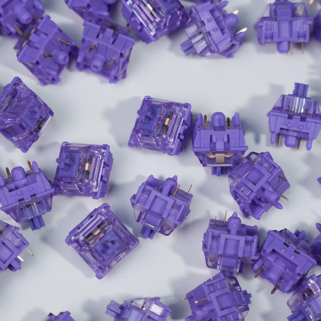 KBDiy Asura Switch Tactile MX Switches 50g for Gaming Mechanical Keyboard KIT Purple Factory Lubed Custom DIY 5Pins GMK67 Hi75