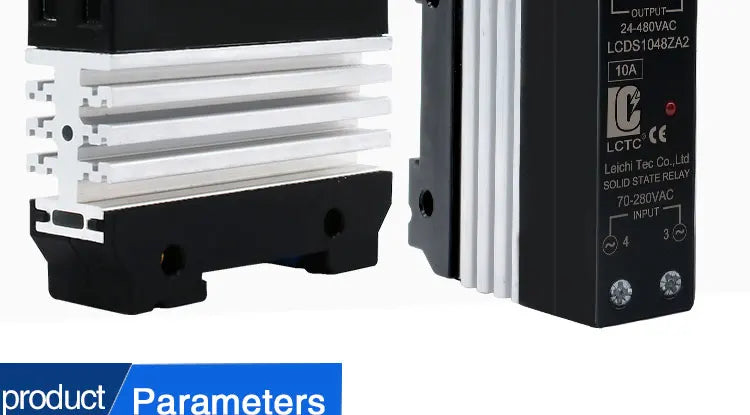 LCTC SSR Solid State Relay Single Phase Din Rail Mounted Slim Relay With Heat Sink 10A 25A 40A 50A 60A 80A Industrial Relay