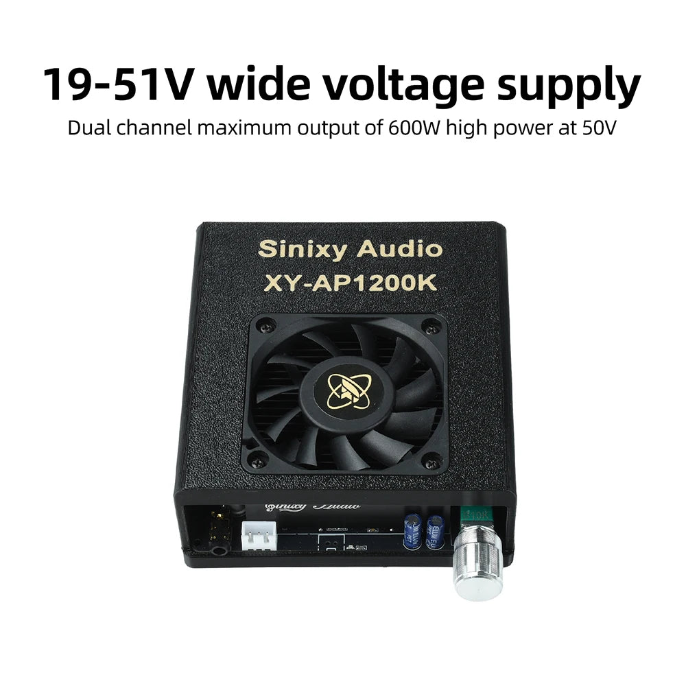 1200W 10A Pure Power Amplifier Module 2.0 600W+600W Stereo Digital Audio Amplifier TPA3255 Amplifier Chip DC 18-51V XY-AP1200K