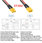 Amass XT60 Cable Connector Male Female XT60H Plug with Sheath Cover 14AWG 12AWG Silicon Wire  XT90 for RC Lipo Battery FPV Drone