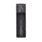 POWERKAN K1 1 Slot Smart Charger, Type-C Fast Charger for 18650 21700 26650 Li-ion Batteries