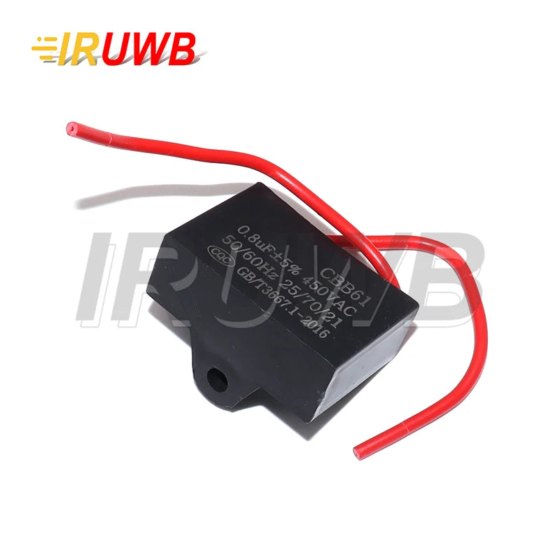 1PCS CBB61 1UF 1.2UF 1.5UF 2UF 2.5UF 3UF 4UF 5UF 6UF 10UF 450V Fan Capacitors Capacitor 450V Fan Starting Capacitor