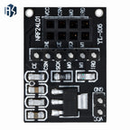 8Pin NRF24L01 Socket-Type Adapter Board 1PCS - Wireless Transceiver Module Carrier | For 51 MCU Projects