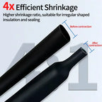 4:1 Heat Shrink Tubing with Glue Dual Wall Adhesive Lined 4-32mm OD | 5m 10m 25m 50m 100m Black Waterproof Industrial Wire Wrap