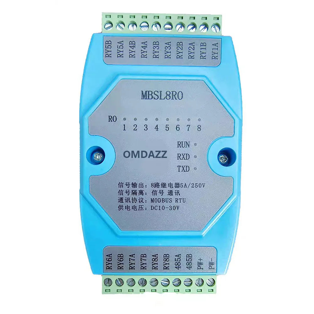 8 Channels Digital Input and 8 Channels Relay Output Isolated 8DI/8RO RS485 MODBUS Protocol Communication RS485 to Ethernet
