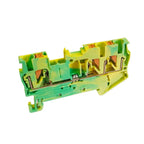 10Pcs/lot PT2.5-TWIN Push-In 3-Conductor Feed-Through Strip Wire Electrical Connector 2.5mm² Din Rail Terminal Block PT2.5-TW