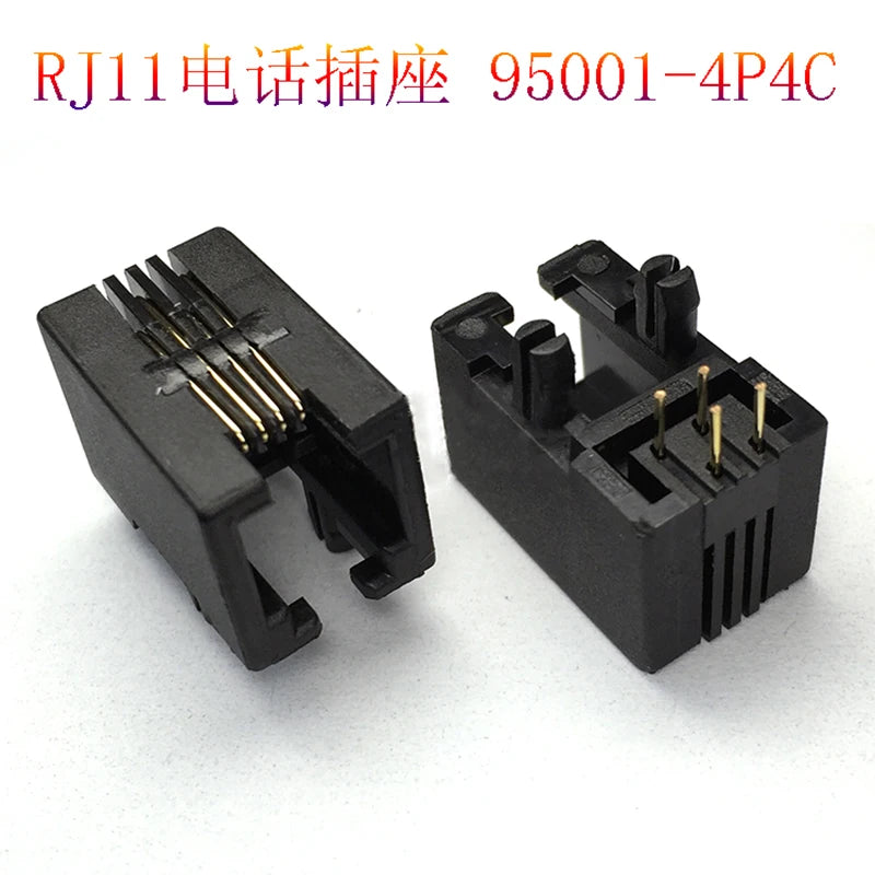 10PCS Telephone Socket Connector RJ11 RJ12 RJ45 Telephone Wifi Female Socket 2pin 4pin 6pin 8pin 4P4C 6P6C 6P4C 8P8C RJ45 Jack