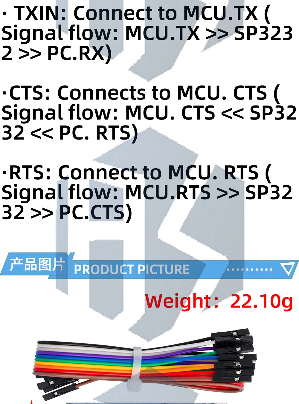 Bidirectional RS232-to-UART TTL Serial Converter Module - Male-Female Level Shifter for SP232 TTL Serial Port