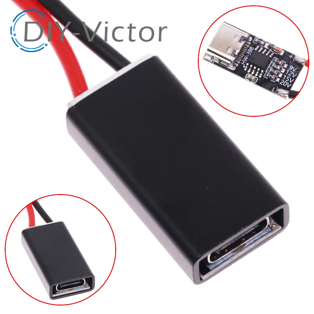 USB-C PD Trigger Board Module PD/QC Decoy Board Fast Charge USB Type-c to 12v High Speed Charger Power Delivery Boost Module