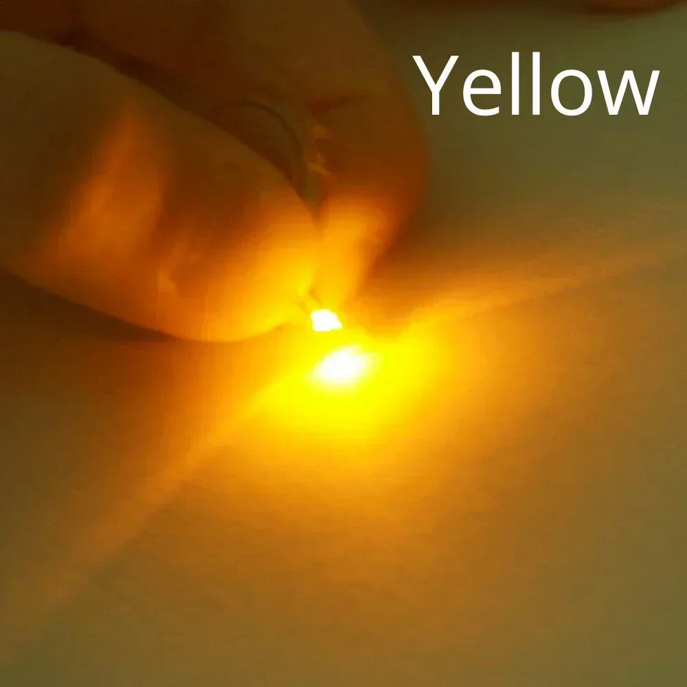 100PCS 5050 0805 LED SMD SMT Chip Red Yellow Green White Blue Orange Purple Pink RGB Emitting Diode Light 3.3V Voltage Neon Lamp