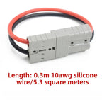 1PCS 50A Anderson SB50 Connector Cable Assembly, Electric Forklift UPS Battery Charging Plug with 6AWG/10AWG Pure Copper Wire