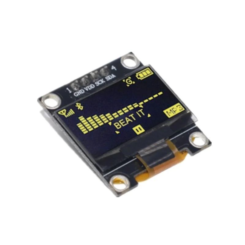 SAMIROB 0.96 Inch OLED SSD1306 White/Blue/Yellow 128X64 IIC I2C Serial Display Module 12864 LCD Screen Board For Arduino