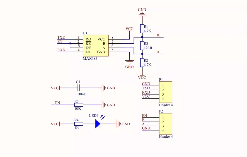 ZY-MAX485/SP485 TTL To RS485 Communication Module Microcontroller Level Conversion
