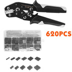 SN-58B Ratchet Crimping Plier Crimper Tool 0.25-2.5mm² AWG24-13 for Dupont,TE,JST,Molex Terminal Wire Electrical Pliers