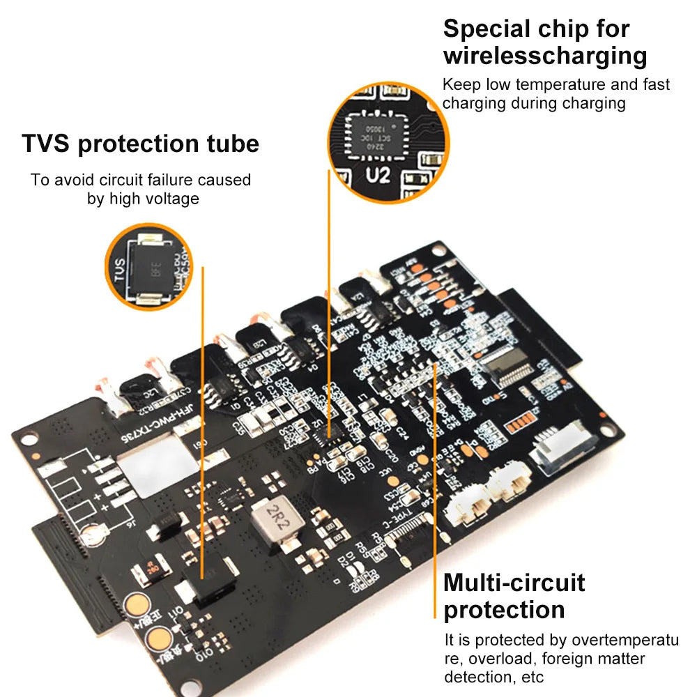 20W High Power 12V Quick Charging Wireless Charger Transmitter Module Universal 9-32V Wireless Charging Modules for Car Power
