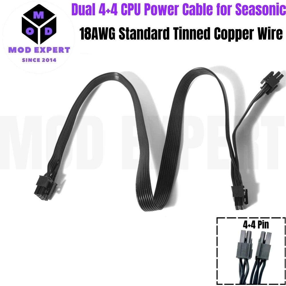 PCIe 8Pin/CPU 4+4P/5P to SATA/Molex IDE/24Pin Power Cable for Cooler Master MWE GOLD V2/MPE 550W, 650W, 750W, 850W, 1050W, 1250W