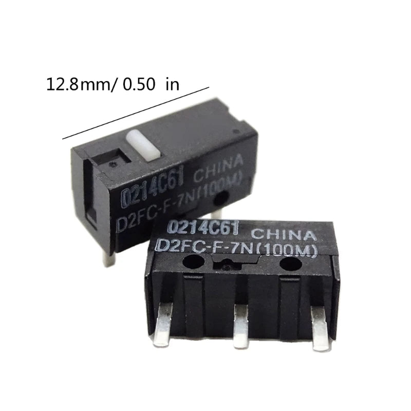 2/10Pcs 100M Micro Switches D2FC-F-7N (100M) Mice Micro Switches Touch Switches Mice Button Fretting D2FC 7N Micro Hot
