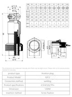 5/10/20Set GX12 GX16 GX20 2 3 4 5 6 7 8 9 10 12 14 15 Pin Docking Aviation Plug Socket Waterproof Circular Connector