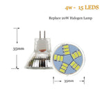MR11 LED Spotlight Bulb GU4 DC 12V 5730 SMD 2W 3W 4W Glass Shell Replace 25W Halogen Lamps For Home Ceiling Decor
