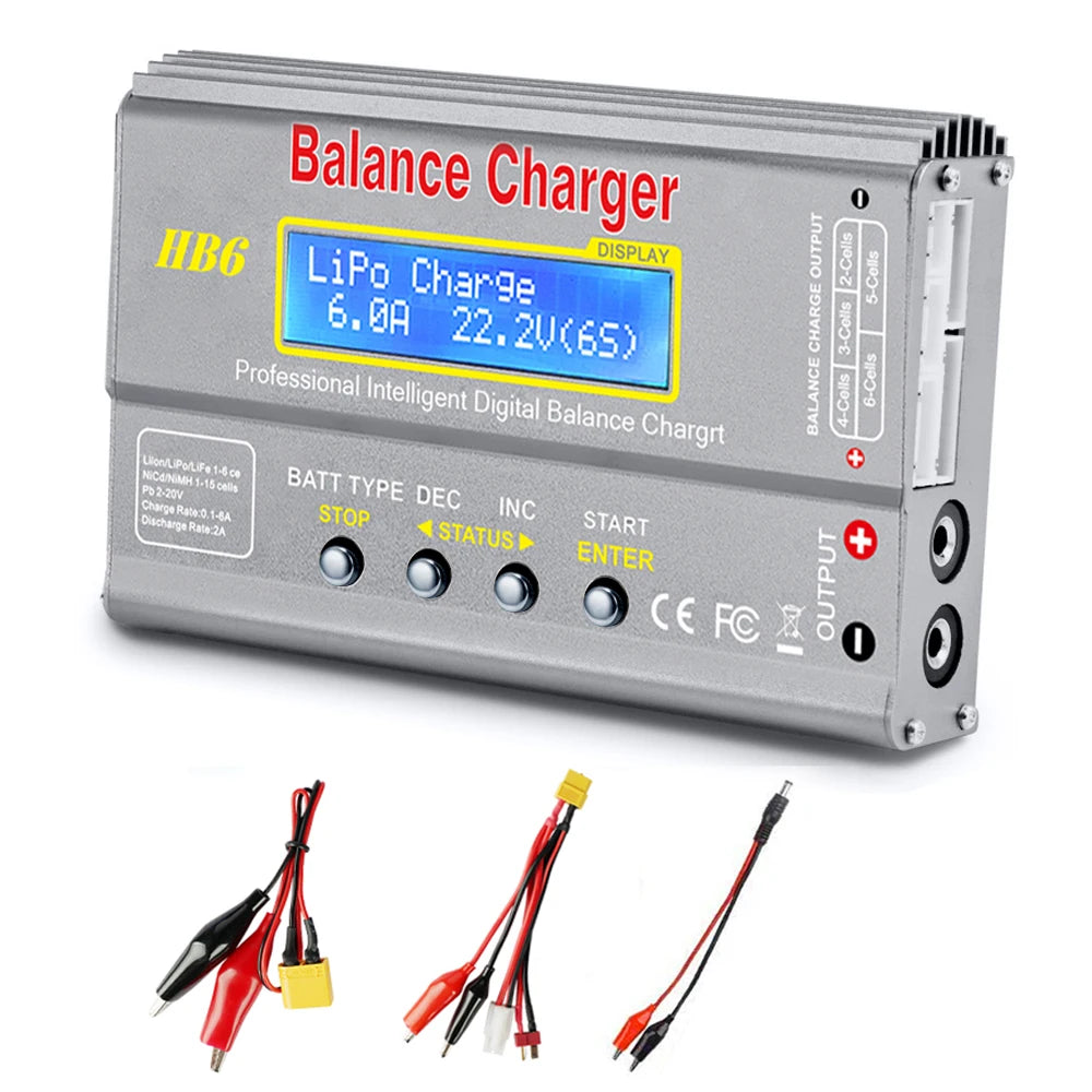 HTRC IMAX B6 80W RC Charger for Lipo NiMh Li-ion Ni-Cd Battery Charger RC B6 Charger Lipro Discharger Digital Balance Charger