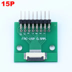 1pcs 4P-- 50P 0.5mm Pitch Connector SMT Adapter to 2.54mm 1.00 Inch Hole FPC FFC Cable Welded Board + Double Row Straight Pin