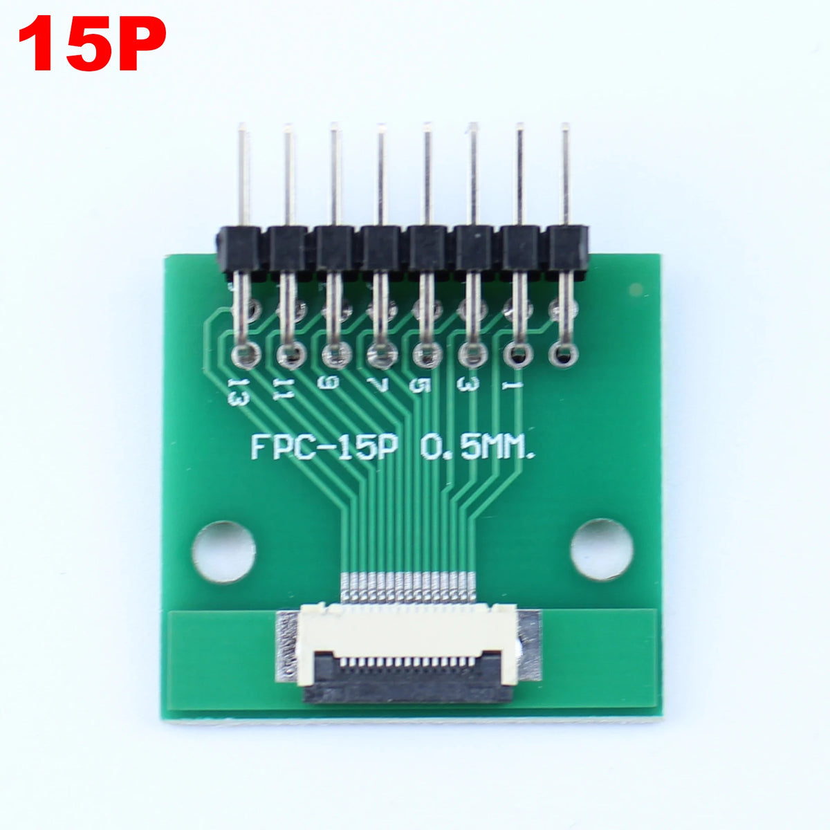 1pcs 4P-- 50P 0.5mm Pitch Connector SMT Adapter to 2.54mm 1.00 Inch Hole FPC FFC Cable Welded Board + Double Row Straight Pin