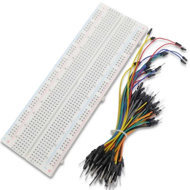 MB102 Breadboard Kit 400/830 Points Solderless PCB Bread Board Jumper Wires Cable Board Dupont Wire for Arduino Kit DIY