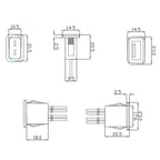 Wholesale USB 2.0 Female Power Jack USB2.0 Charging Port Connector With Cable Charger Socket
