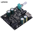 Bluetooth 5.0 Mini Cool Audio Digital Power Amplifier Board 20W*2 50W*2 100W*2 Stereo Wireless AMP Amplificador Module AUX Input