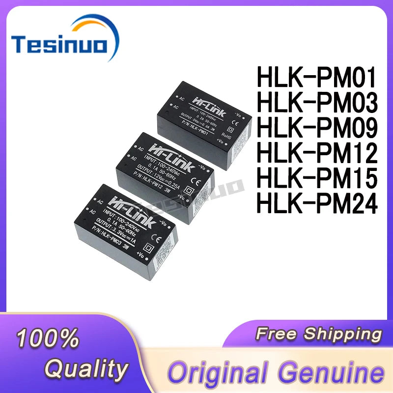 （1/pieces） AC-DC isolation switch power HLK-PM01 PM01 HLK-PM03 PM03 HLK-PM09 PM09 HLK-PM12 PM12 HLK-PM15 PM15 HLK-PM24 PM24