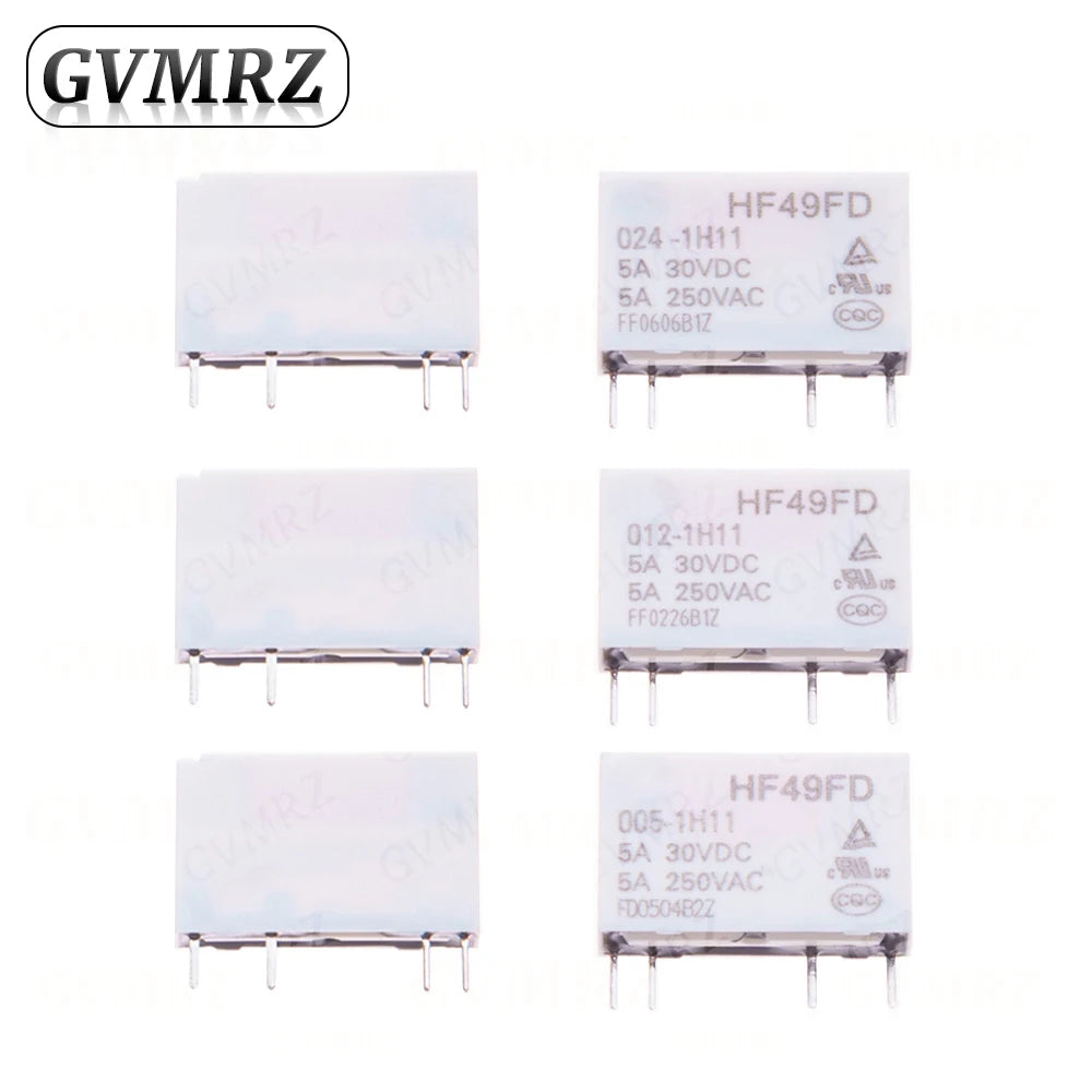 4P HF49FD Relay HF49FD-005 012 024 1H11 4Pin 5A Relays DC 5V 12V 24V HF49FD-005-1H11 HF49FD-012-1H11 HF49FD-024-1H11