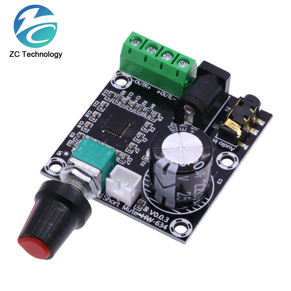 DC7.5-15V XH-M120 PAM8610 Audio Stereo Amplifier Module 15W +15W Digital 2 Channel Class D Amplifier Board With Volume Control