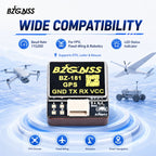 BZGNSS BZ-181 UBLOX M10 GPS Module for FPV Drone, 10Hz Dual Protocol 5V UART for F405 F722, GEPRC GEP-M10 Alternative No Compass