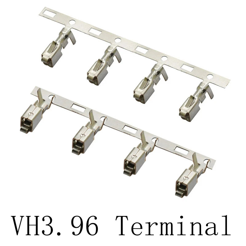 200pcs Electronic Wire Pressing Terminals, XH2.54 PH2.0 CH3.96 VH3.96 KF2510 Dupont SM ZH1.5 JST SH1.0 Connectors Metal Pins