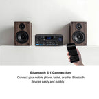 Woopker AK35/AK45 Pro/AK55 Digital Amplifier Bluetooth Sound Amplifier 2 Channel HIFi FM USB Audio Amp For Home Car Karaoke