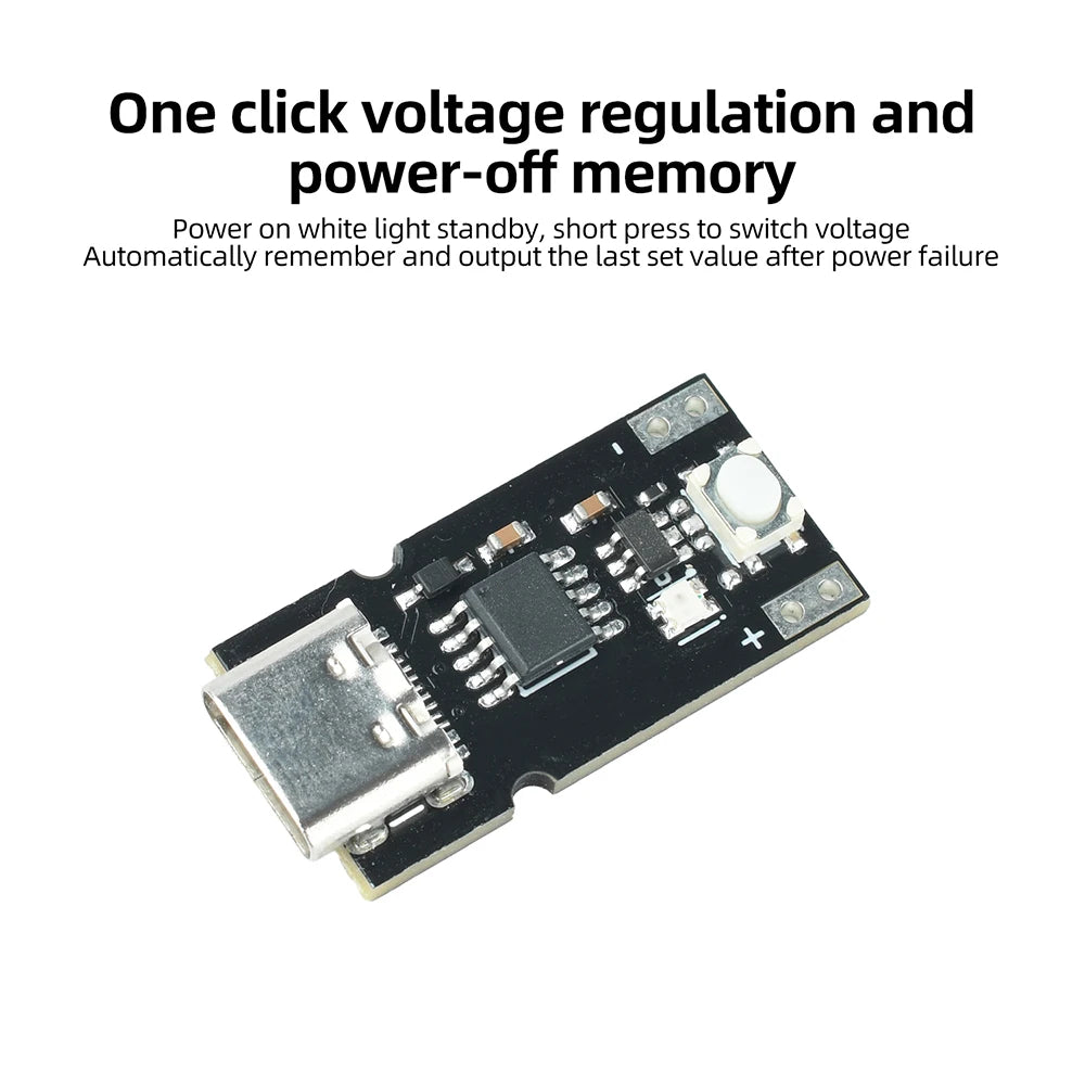 PD QC USB-C Voltage Trigger Module 5–20V Adjustable Voltage Module Supports Integer Decimal Setting Polling Test