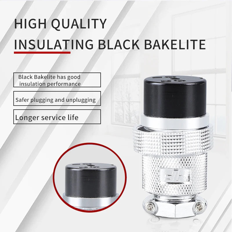 1 Set DF30 Aviation Female Plug & Male Socket GX30  2 3 4 5 6 7 8 10Core14 Pin Circular Flange Electric Wire Connector