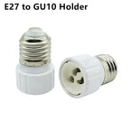 1pc Gu10 E12 E14 E26 E27 G24 GX24Q B22 Fireproof LED CFL Lamp Holder Converter Light Socket Bulb Base Spliter Extension Adapter