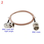 75Ohm RG179 Cable BNC To BNC Female Male Right Angle Connector Adapter for Video Pigtail Jumper Extension RG179 Low Loss 75 Ohm