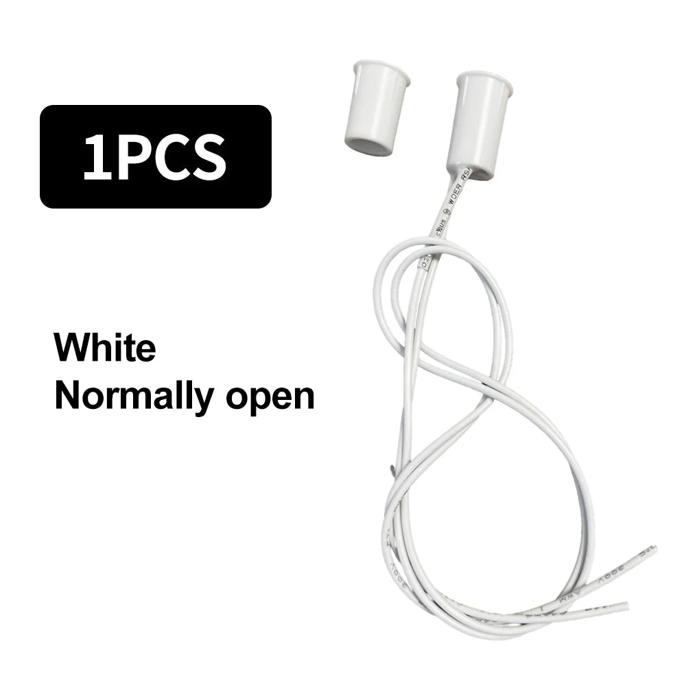 RC-33 Magnetic Reed Switch NC Recessed Wired Window Door Contact Sensor for Home Security and Burglar Alarm Systems