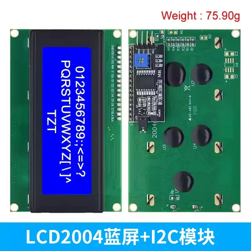2004 LCD Display Module 20x4 Character Screen IIC I2C Interface Serial Adapter Board With Backlight Yellow Green / Blue Screen O