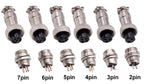 5 Sets GX12 Aviation Electrical Connector 2 3 4 5 6 7 Pin L88-93 Male Female Circular Air Socket Plug Panel Mount Wire Connector