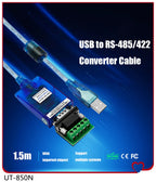 UOTEK 1.5m 3m USB to RS-422 RS-485 Converter RS422 RS485 USB2.0 Cable DB9 Adapter Transparent with Chipset Magnetic Ring UT-890A