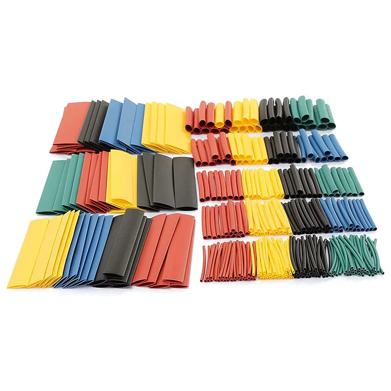 127-800pcs Heat Shrink Tube Thermoresistant Heat-shrink Tubing Wrapping Kit Electrical Connection Wire Cable Insulation Sleeving