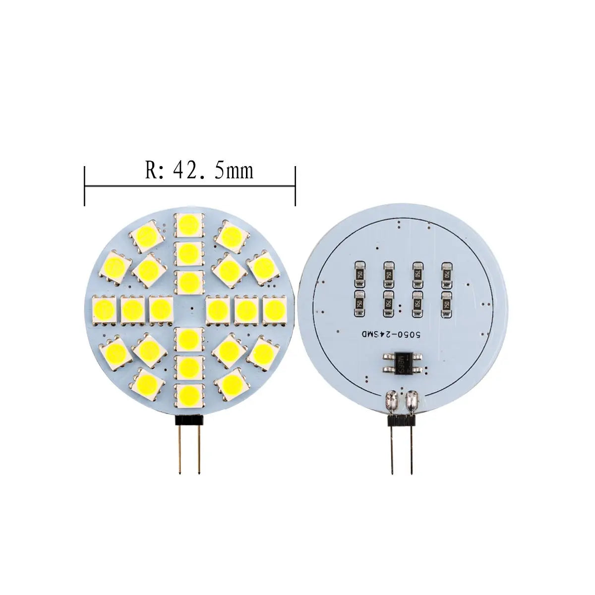 G4 LED Bulbs DC 12V 5050 SMD 1.2W 2.4W 5W 120 Degree Bi-pin Cold Warm White Halogen Replacement Lamp