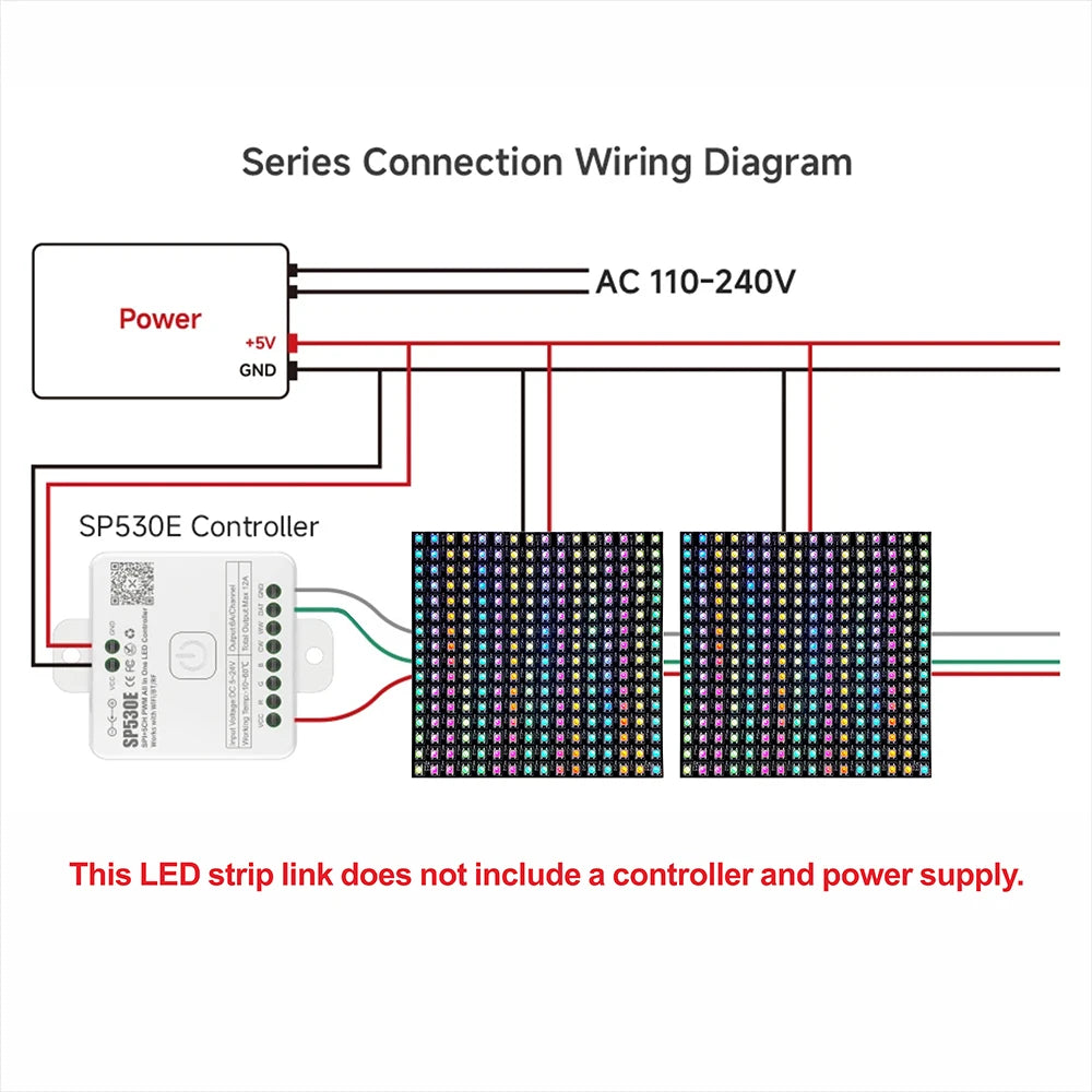 WS2812B RGB 4x12, 8x8, 16x16, 8x32 Pixel Display Screen. WS2812B, Individually Addressable, Digital Flexible Programmable, 5V.